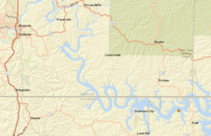 Earthquake Bull Shoals Lake Taney County Missouri December 2017